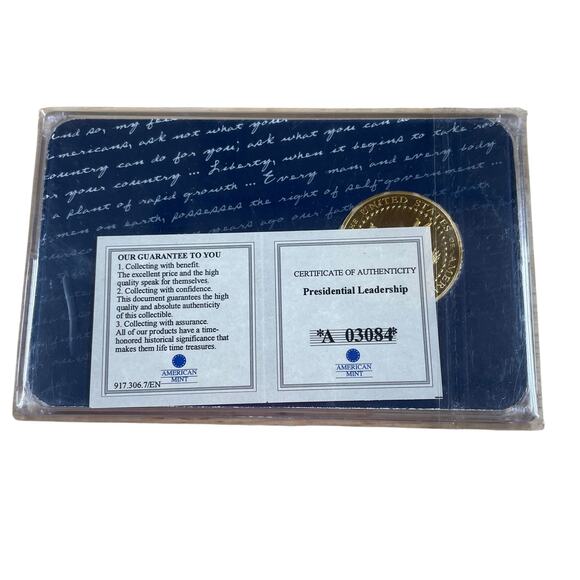 Ronald Reagan Presidential Leadership Proof Coin American Mint with COA - Picture 2 of 4